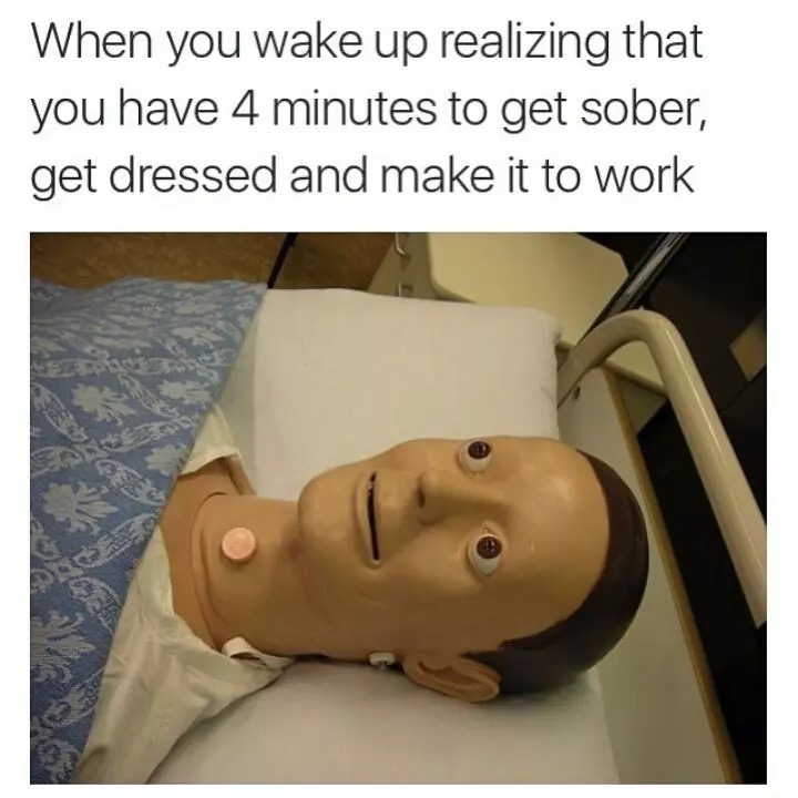 25 Totally Relatable Hilarious Funny Work Memes 17 When you wake up realizing - Hilarious Funny Work Memes