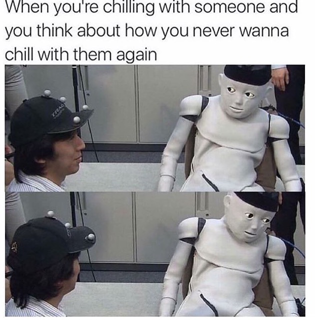 25 Totally Relatable Hilarious Funny Work Memes 18 When youre chilling with someone - Hilarious Funny Work Memes