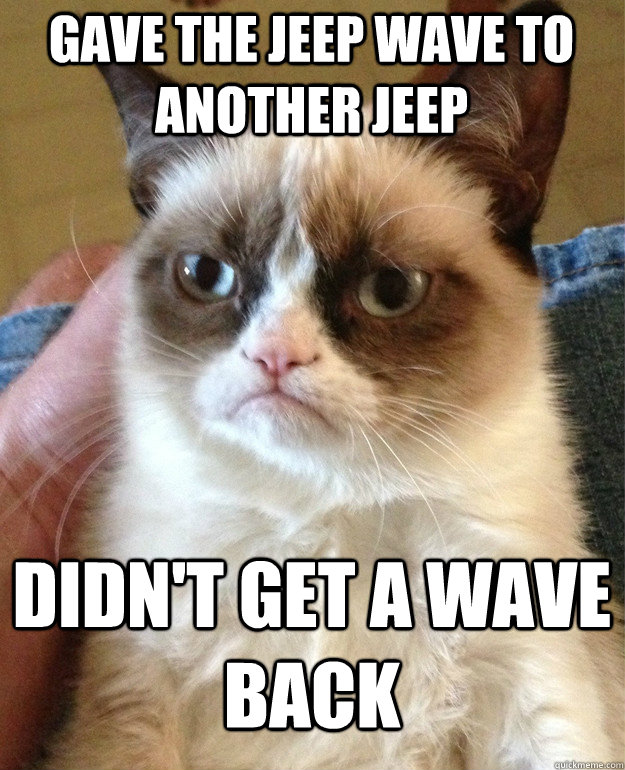 Off-Road Humor: 30 Jeep Memes That Will Have You Tumbling with Laughter 5 gave the jeep wave - Jeep Memes