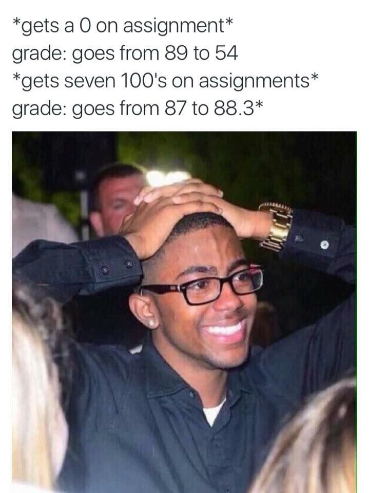 22 Memes That Will Make Your Last Two Brain Cells Giggle 13 gets a 0 on assignment
