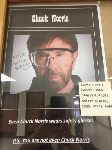 Chuck Norris Lab Safety Memes
