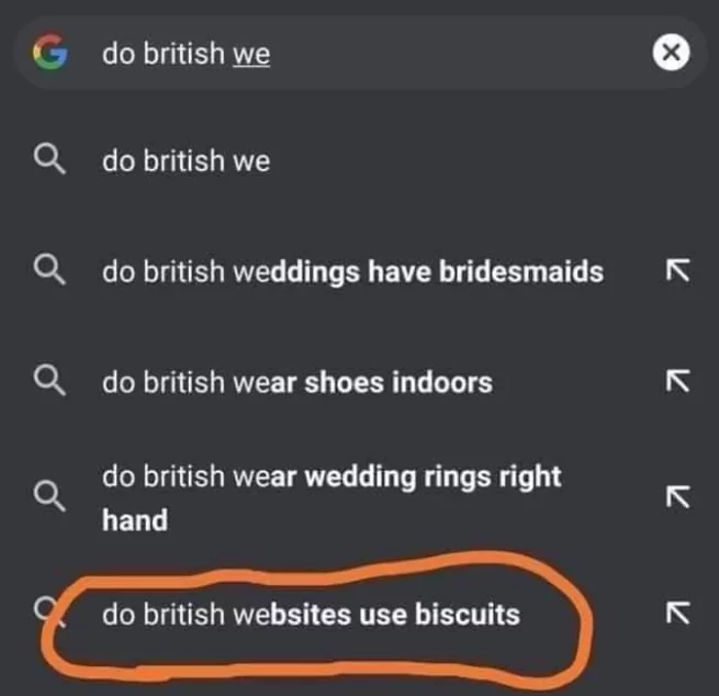 30 British Humor Gems That Could Make a Queen's Guard Crack a Smile 8 Do british websites use biscuits - British Humor