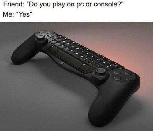 Scrolling Delights: 20 Memes for a Short Browsing Entertainment 2 Do you play on PC or console Scrolling Delights