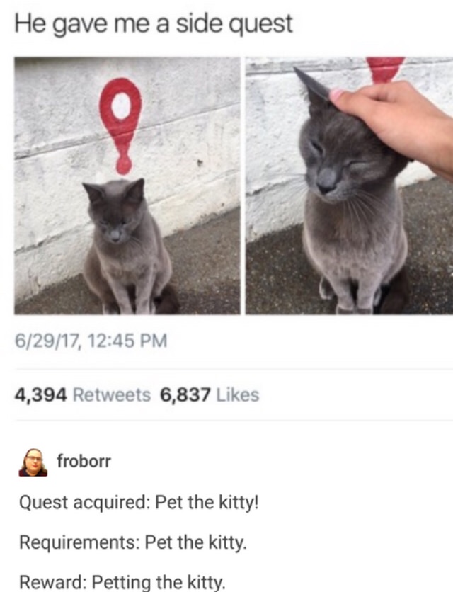 29 Dry Humor Gems That'll Leave You Thirsty for More 7 He gave me a side quest - Dry Humor