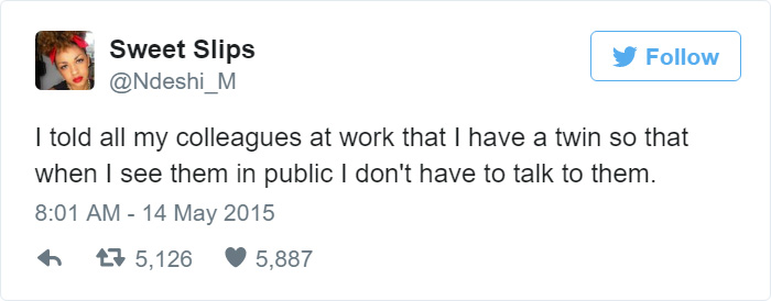 20 Funny Tweets About Work Where People Shared Unfiltered Thoughts 6 I have a twin - Funny Tweets About Work