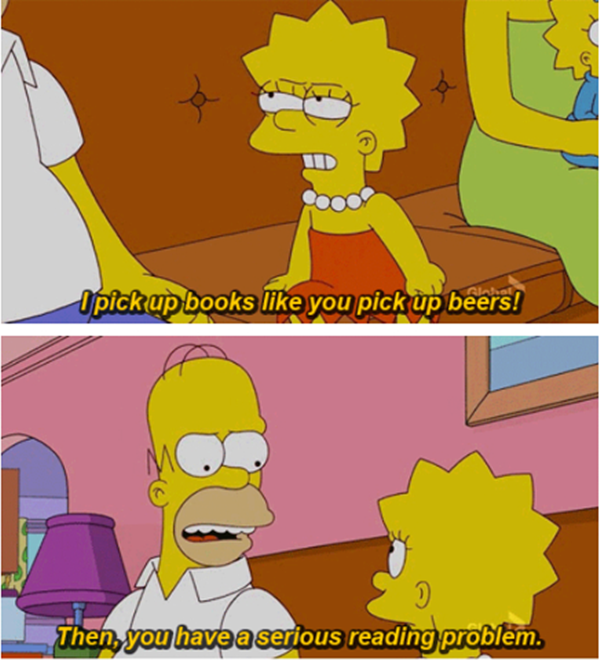 30 Simpsons Jokes to Make Your Inner Bart Giggle 11 I pick up books - Simpsons Jokes