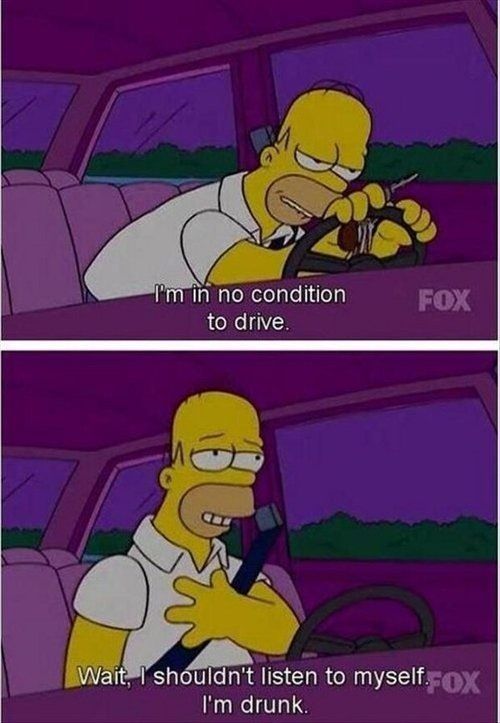 30 Simpsons Jokes to Make Your Inner Bart Giggle 12 Im in no condition to drive - Simpsons Jokes