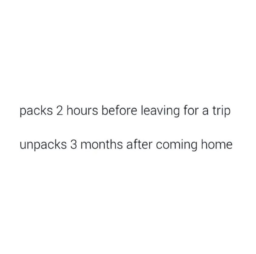 Leaving for a Trip vs Coming Back from a Trip 1 Leaving for a Trip vs Coming Back from a Trip
