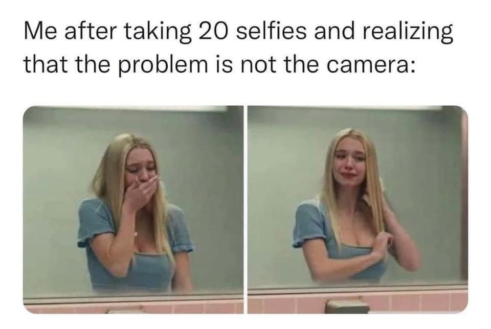 Meme Avalanche: 20 Totally Random and Absolutely Hilarious Picks 6 Me after taking 2 selfies - Meme Avalanche