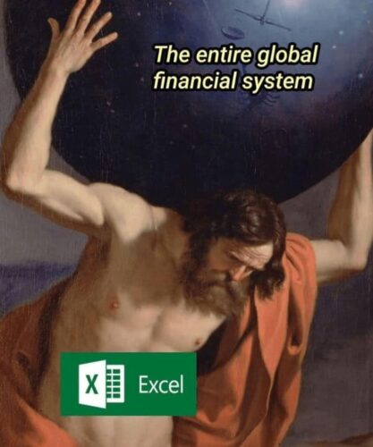 25 Meme Treasures Found in the Unlikeliest of Places 21 The entire global financial system - Meme Treasures