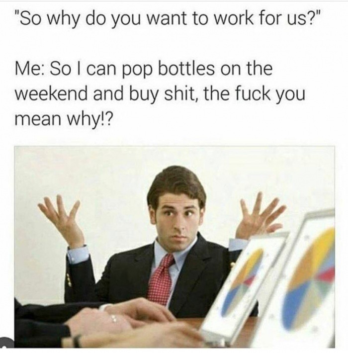 Viral Chuckles: Exploring 7 Top-Tier Memes 7 Why do you wanna wor for us