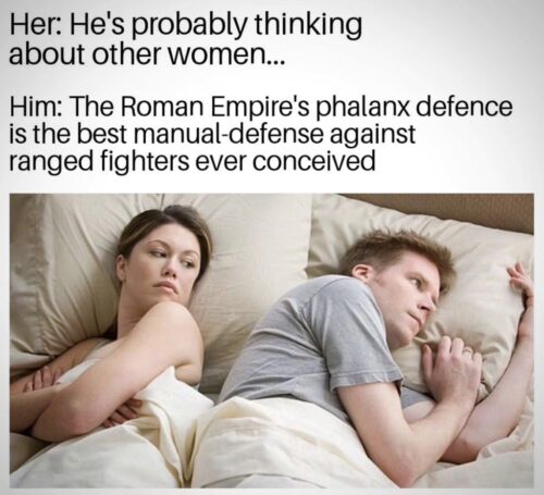 15 'Roman Empire memes' that scream Mem-tastic Gladiators! 6 he's probably thinking about other woman