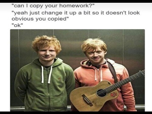 Can I copy your homework