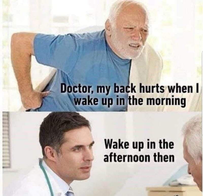 10 Boomer Humor Gems That Define a Generation 3 Doctor my back hurts - Boomer Humor