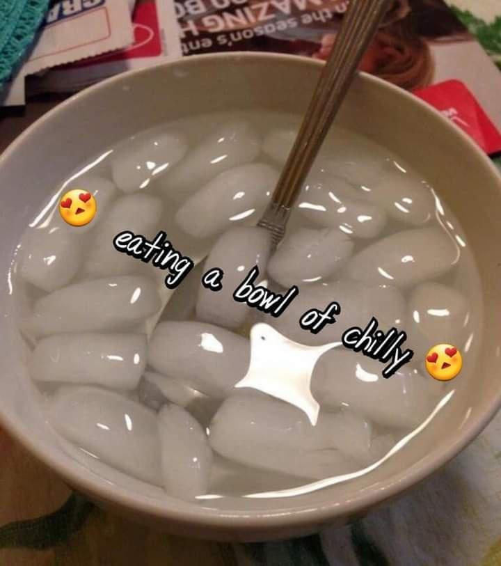 25 Quirky Humor Gems That Challenge Convention 2 Eating a bowl of Chilly