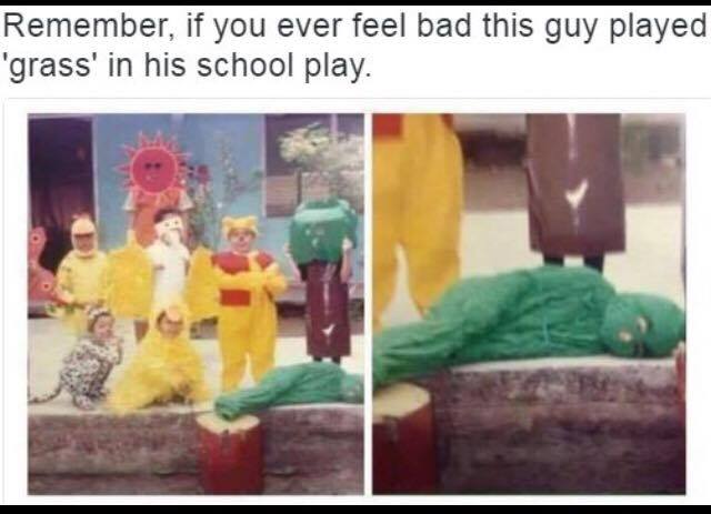 32 Irresistibly Funny Memes That Are Pure Comedy Gold 8 If you ever feel bad remember this guy played grass - Irresistibly Funny Memes