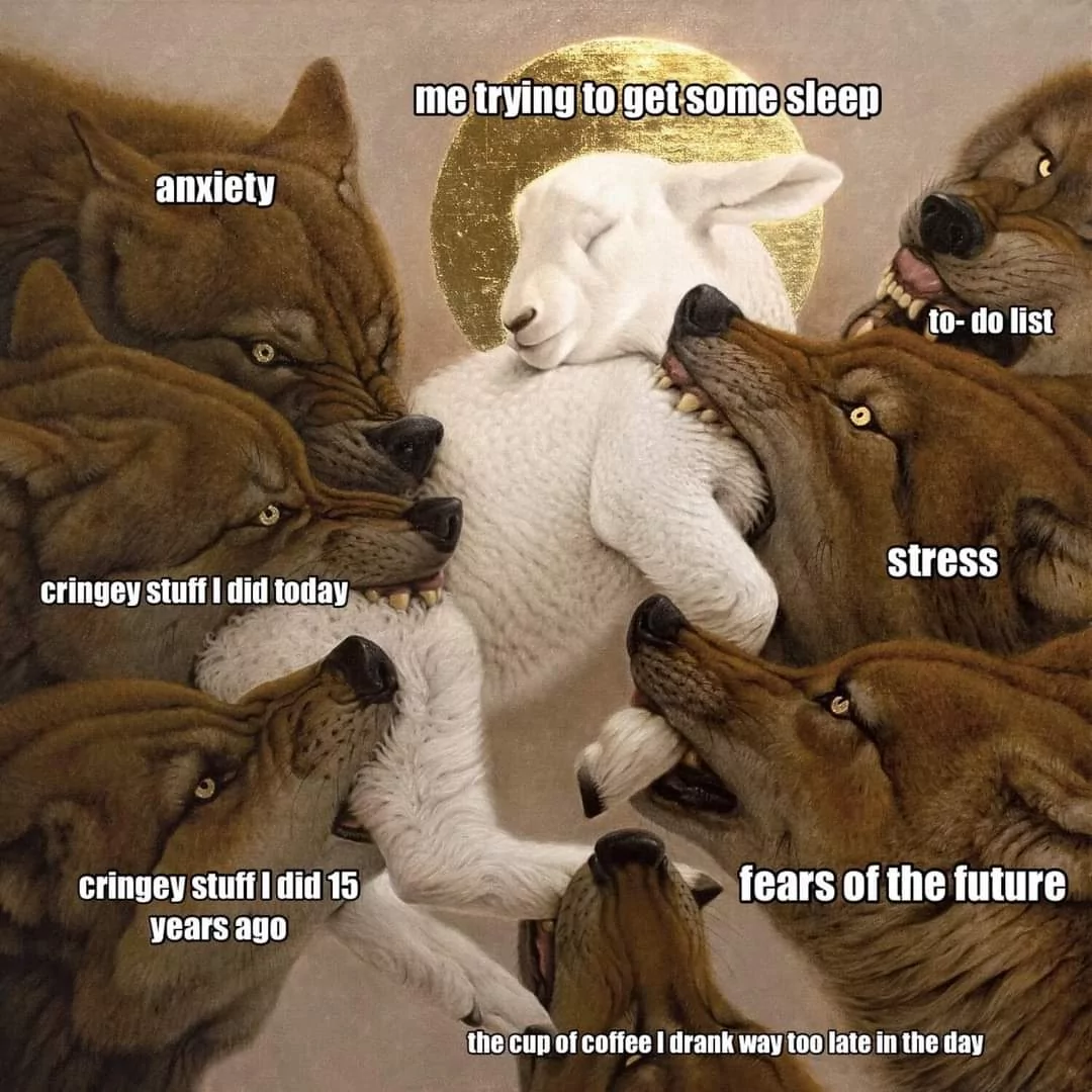25 Anxiety Memes: The Perfect Cure For Anxiety 25 Me trying to get some sleep - anxiety memes