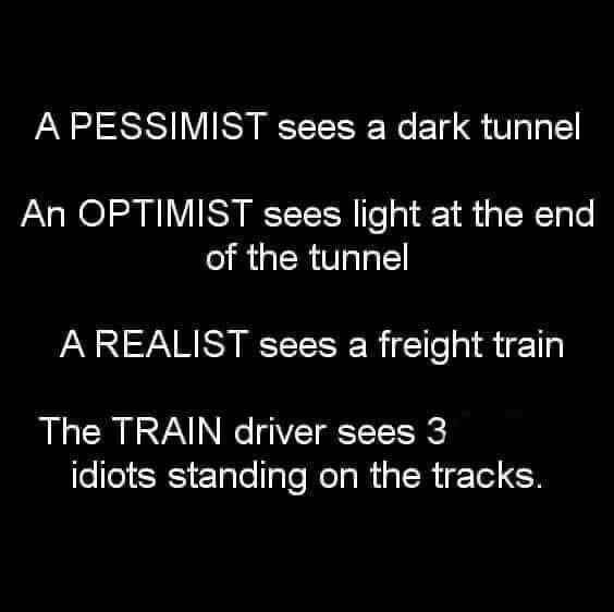 The train driver sees three idiots 
