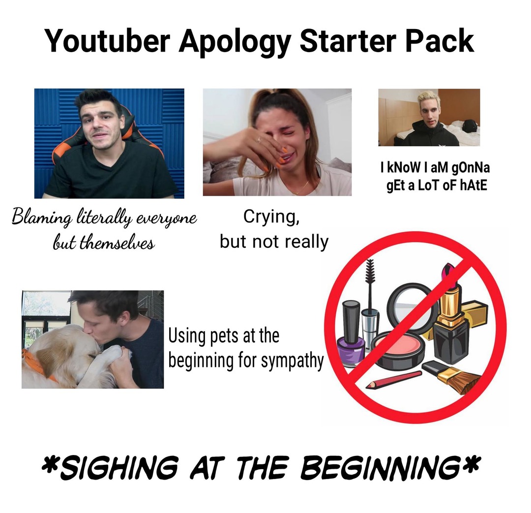 starter pack blaming