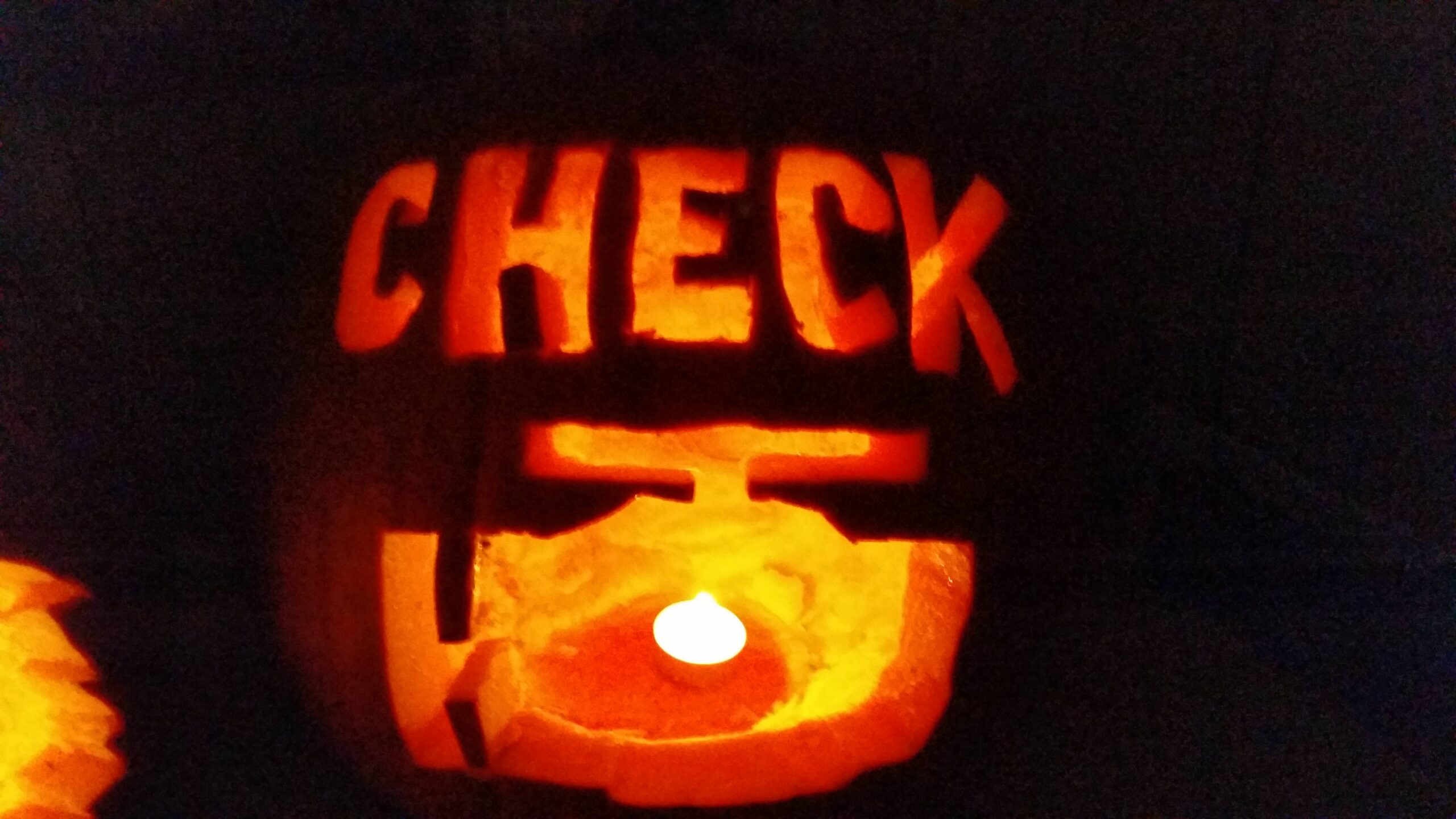 21 'Funny Pumpkin Carvings' for the Comedy of the Gourds 19 Check engine pumpkin