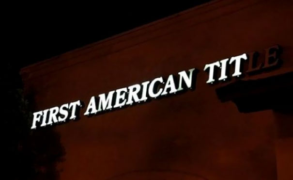 26 Neon Sign Fails That Light Up the Night for All the Wrong Reasons 11 First american titles - Neon Sign Fails