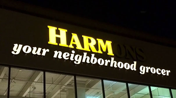 26 Neon Sign Fails That Light Up the Night for All the Wrong Reasons 12 Harmons - Neon Sign Fails