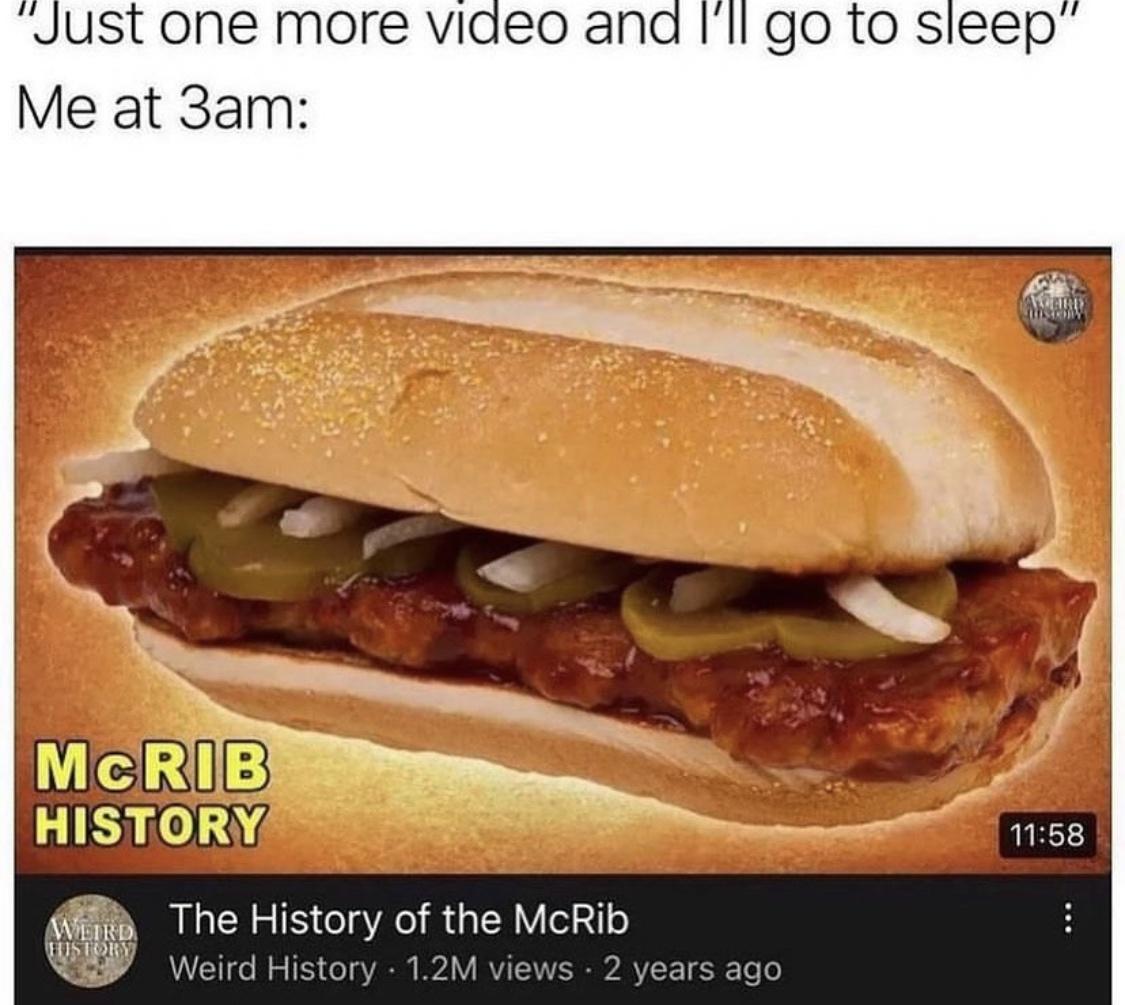 22 Unforeseen Humorous Gems 4 History of mcrib