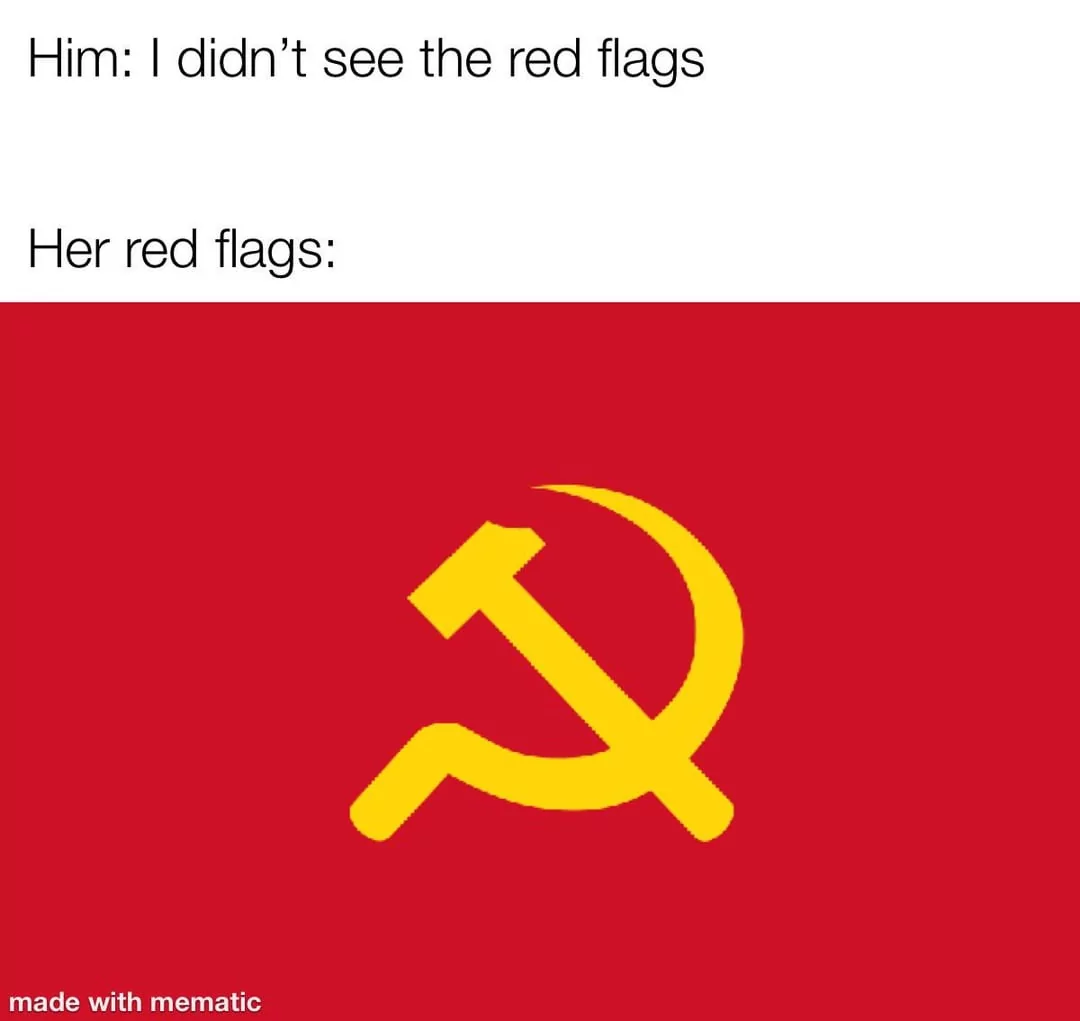 30 Red Flags Memes That Prove Love Isn't Always 'Rosy' 8 I didnt see the red flags - Red Flags Memes