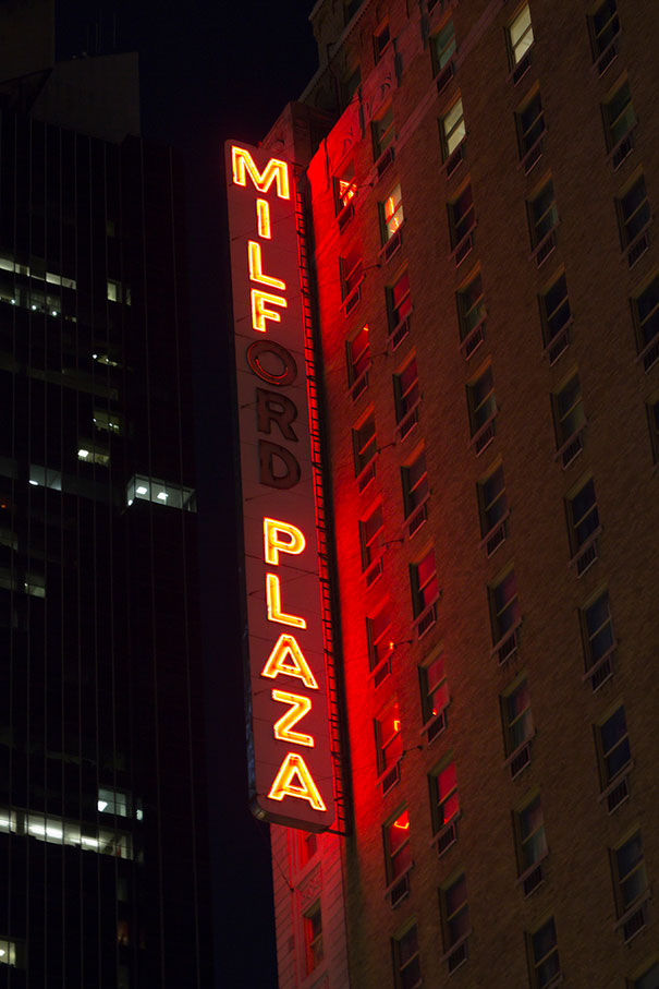 26 Neon Sign Fails That Light Up the Night for All the Wrong Reasons 17 Milford plaza - Neon Sign Fails