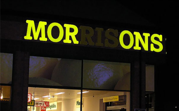 26 Neon Sign Fails That Light Up the Night for All the Wrong Reasons 18 Morrisons - Neon Sign Fails