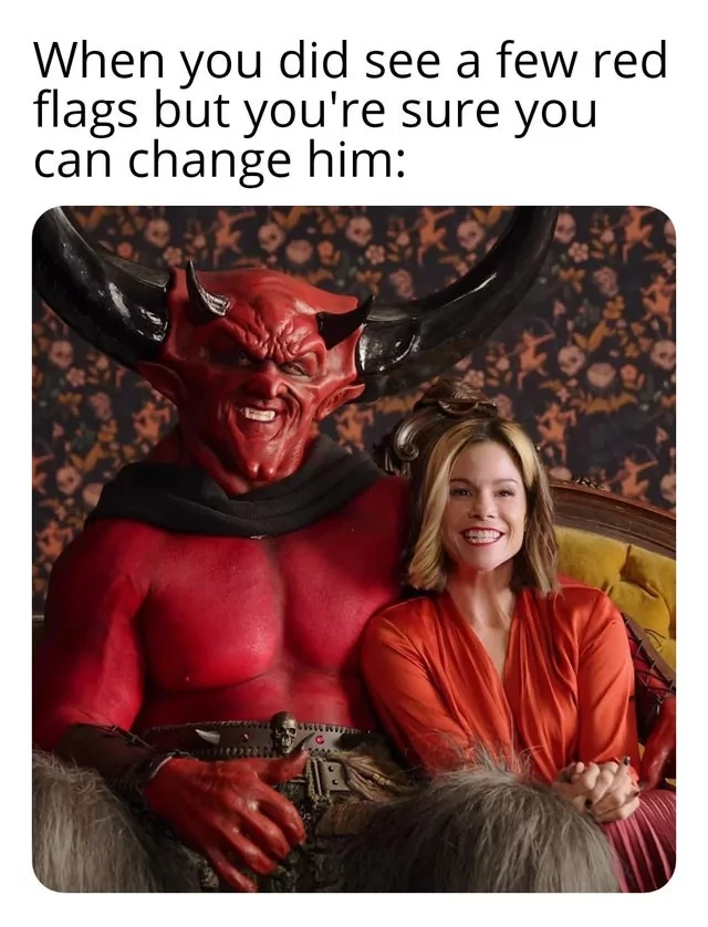 30 Red Flags Memes That Prove Love Isn't Always 'Rosy' 21 When you did see a few red flags - Red Flags Memes