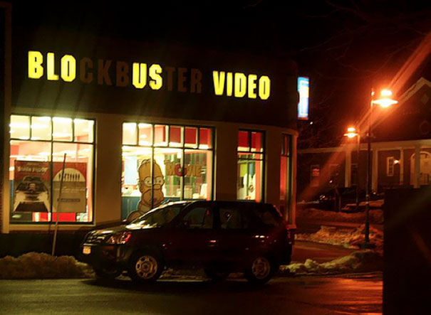 26 Neon Sign Fails That Light Up the Night for All the Wrong Reasons 3 blockbuster video - Neon Sign Fails
