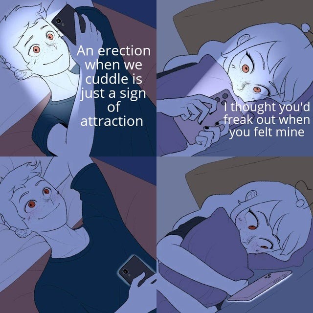 cuddle memes attraction