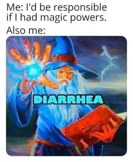 wizard memes diarreha