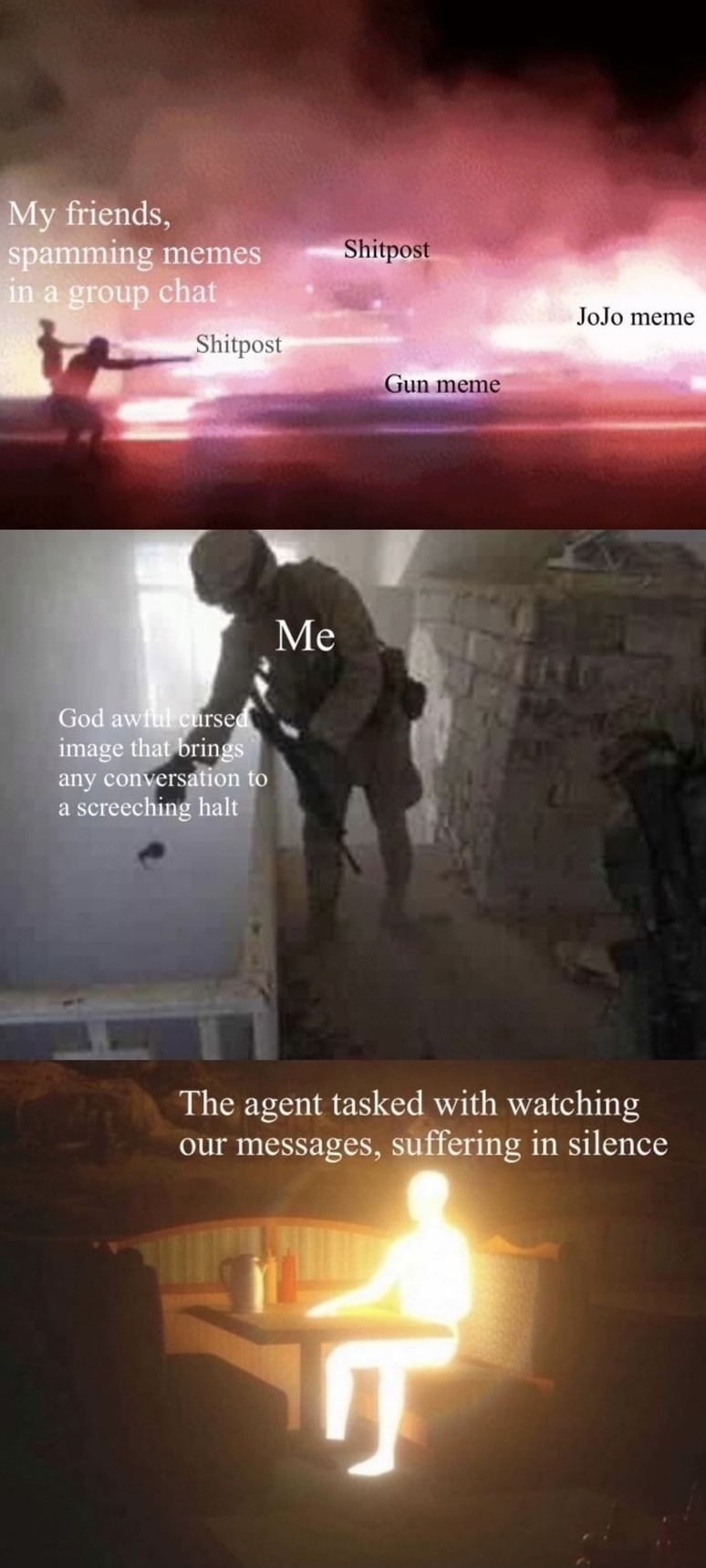 25 Jovial Group Chat Memes for a Burst of Positivity and Chat Cheers 24 group chat memes gun meme