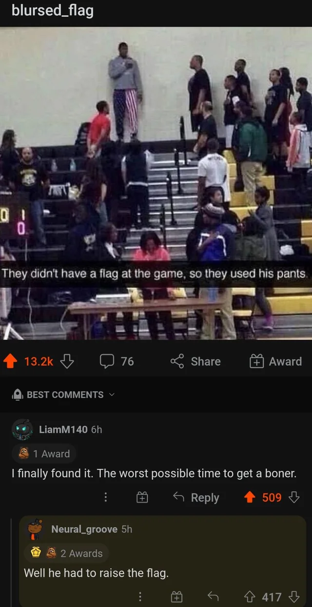 24 Instances Where Funny Comments Outshone the Posts 3 Blursed Flag - Funny Comments