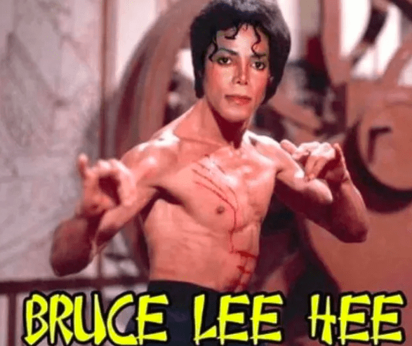 15 Michael Jackson Hee Hee Memes That Will Make You Moonwalk with Laughter 1 Brucelee hee - Michael Jackson Hee Hee Memes
