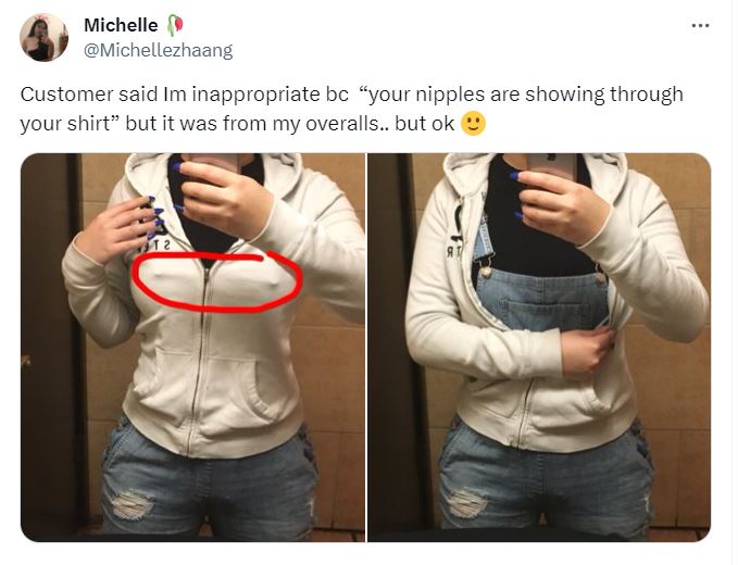 20 Fashion Fails That You Can't Unsee 6 Customer said Im inappropriate - Fashion Fails
