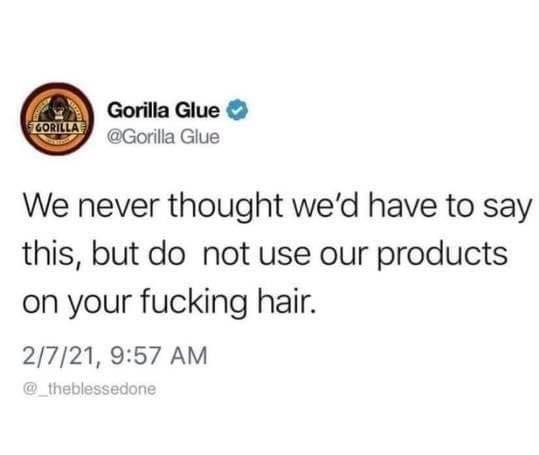 30 Idiot Memes for a PhD in Nonsense 4 Gorilla glue - Idiot Memes