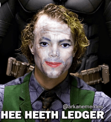 15 Michael Jackson Hee Hee Memes That Will Make You Moonwalk with Laughter 5 Heeth Ledger - Michael Jackson Hee Hee Memes