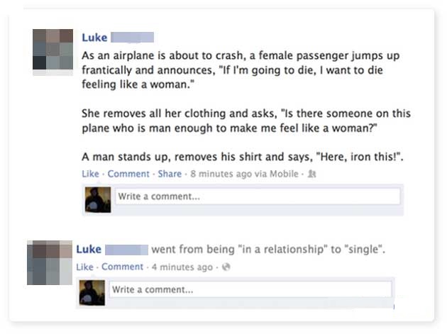 15 Funniest Burns That'll Turn Ice into Water Vapor 5 Here iron this - Funniest Burns