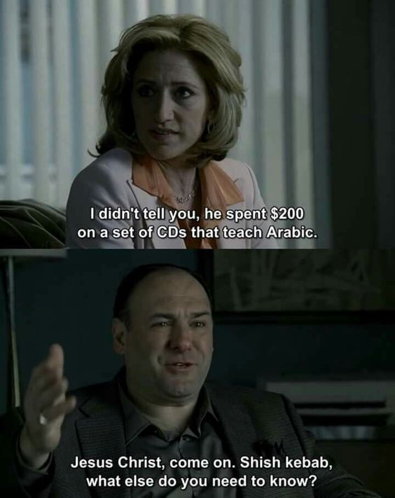 20 Sopranos Memes That'll Have You Applauding! 15 I didnt tell you - sopranos memes
