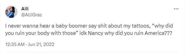 20 Funny Tweets About Boomers That Are Painfully Accurate 10 I never wanna hear - Funny Tweets About Boomers