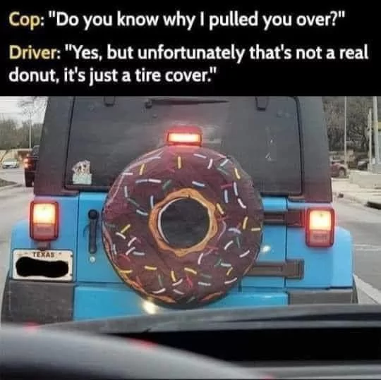 18 Car Donuts Memes That Will Have You Spinning with Laughter 19 Its just tyre