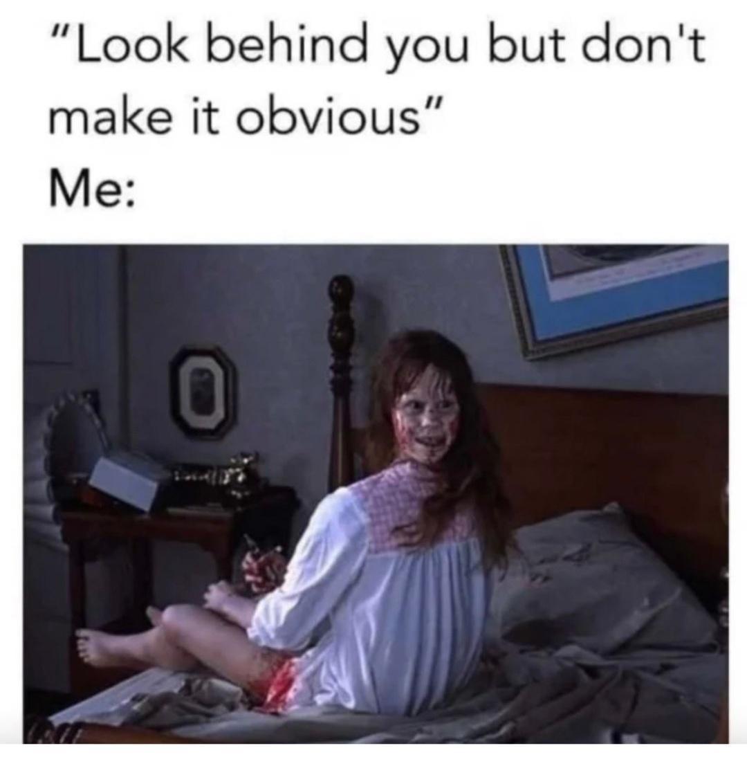 20 Memes That Keep You Guessing 14 Look behind you