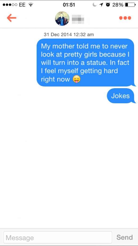 15 Tinder Chat Up Lines That Will Leave You Speechless 13 Mymother told me - Tinder Chat Up Lines