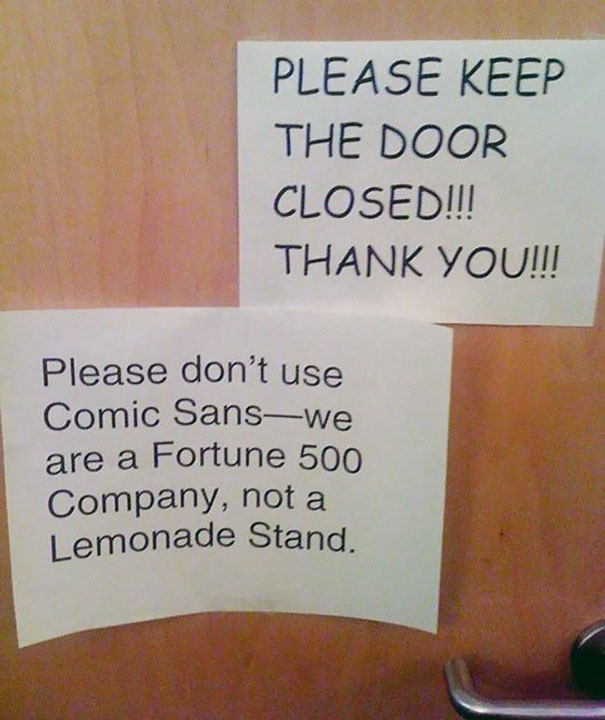 29 Passive Aggressive Office Notes That Are Hilariously Brutal 20 Please keep the door closed - Passive Aggressive Office Notes