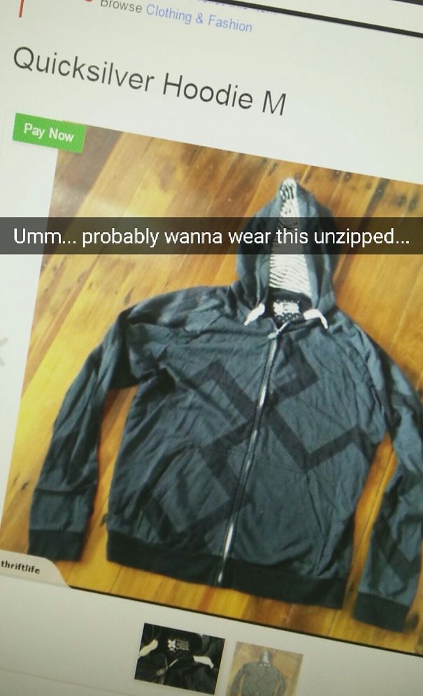 20 Fashion Fails That You Can't Unsee 18 Quicksilver hoodie - Fashion Fails