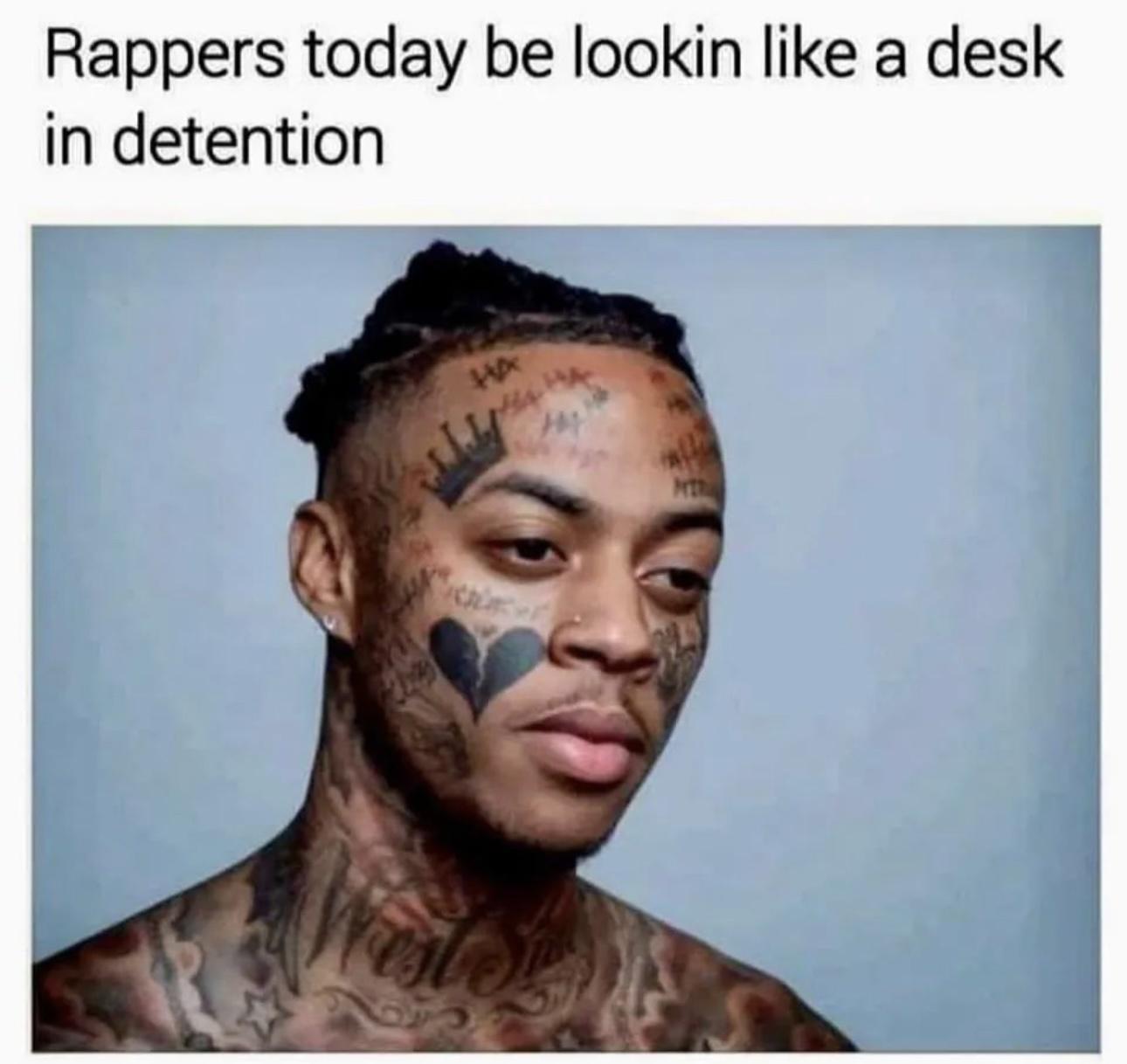 10 Playful Contrasts That Bring the Laughs 7 Rappers be lookin like