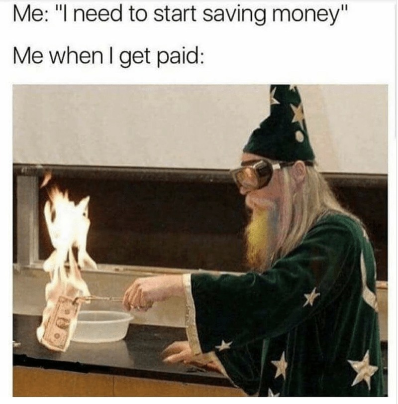 15 Wizard Memes That Will Cast a Spell on Your Funny Bone 13 saving money - wizard memes